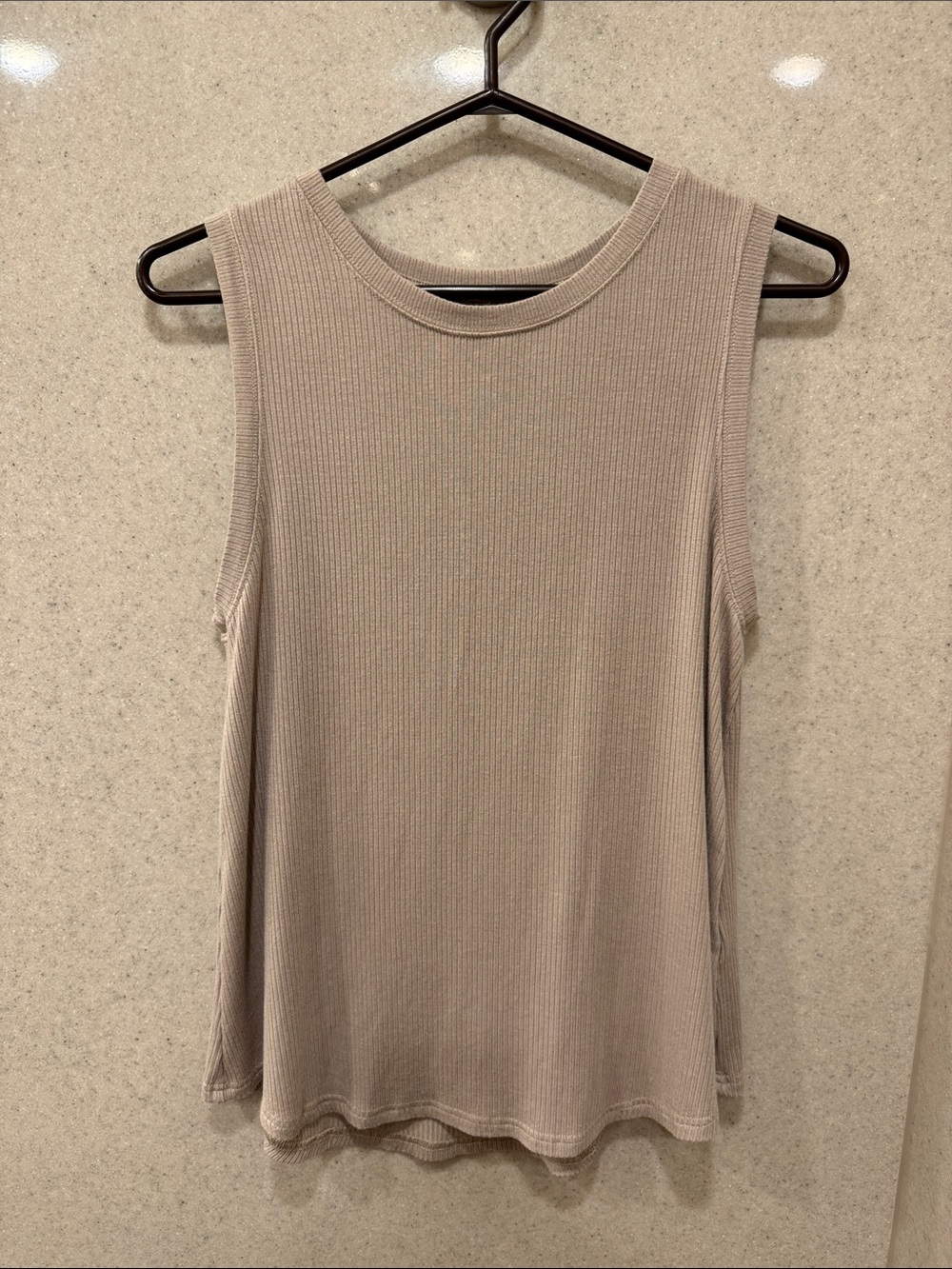 Thread & Supply Ribbed Tank Top - Taupe Beige